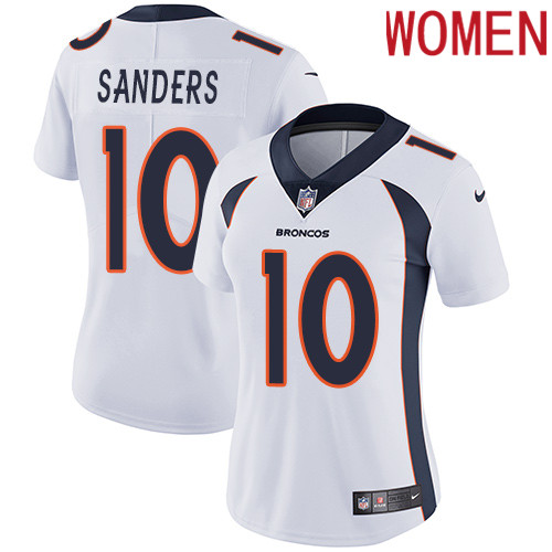 2019 Women Denver Broncos 10 Sanders white Nike Vapor Untouchable Limited NFL Jersey